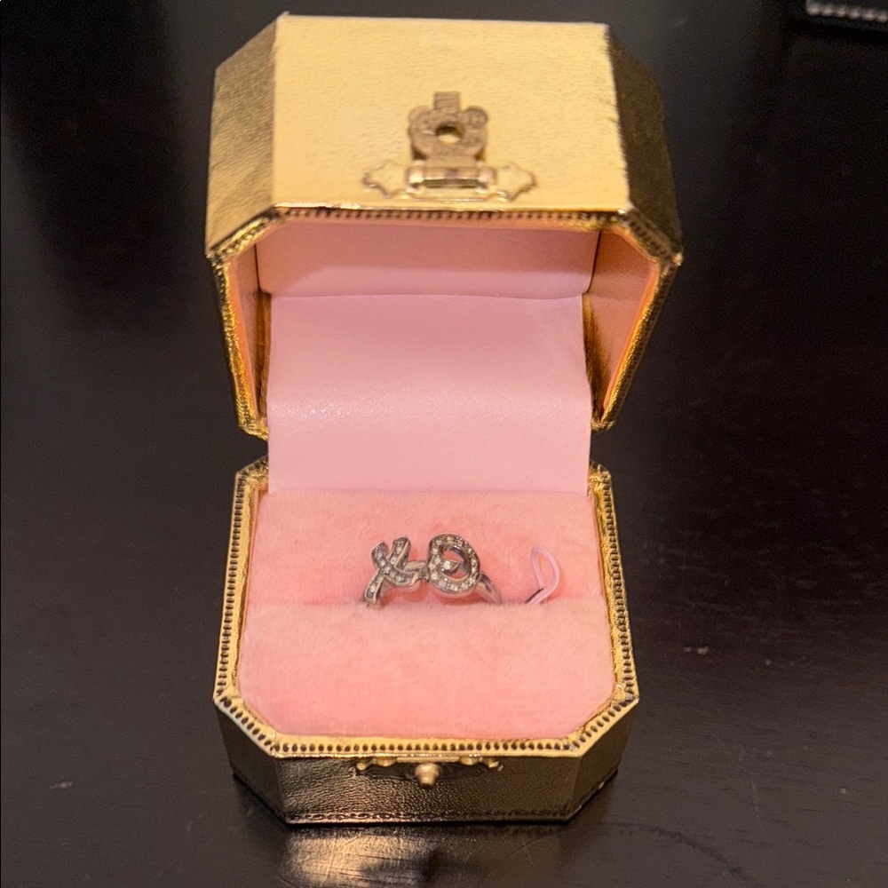 Juicy Couture XO Ring in Gold Box